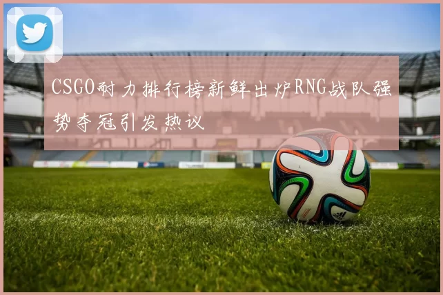 CSGO耐力排行榜新鲜出炉RNG战队强势夺冠引发热议