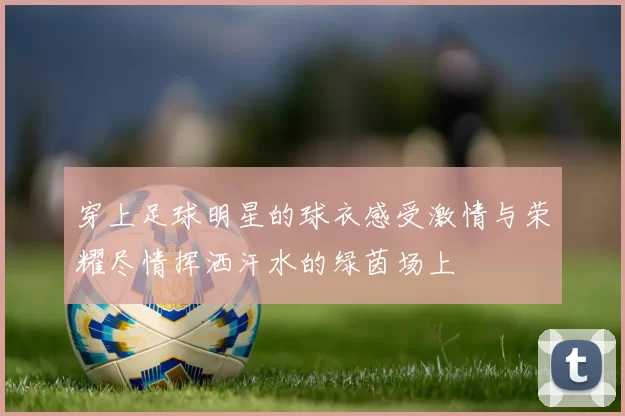 穿上足球明星的球衣感受激情与荣耀尽情挥洒汗水的绿茵场上