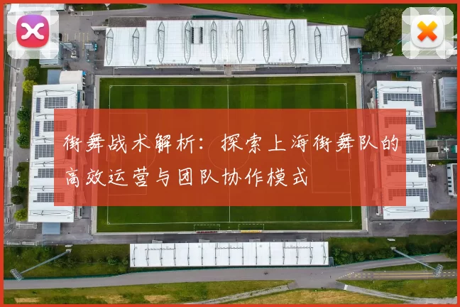 街舞战术解析：探索上海街舞队的高效运营与团队协作模式